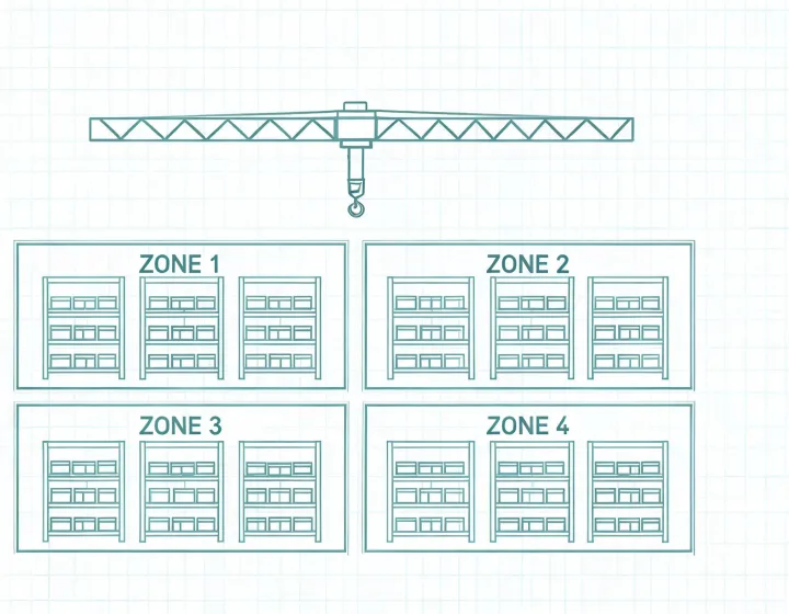 US warehouse destination worksheet for hoist RFQs, illustration only